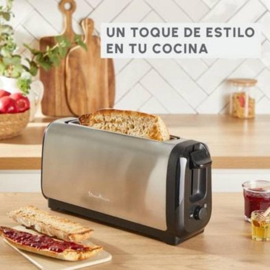 Tostadora Moulinex LS5S0DE0 1430 W Acero Inoxidable 1 Rebanada Negro