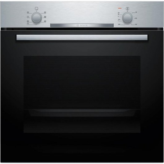 Horno Multifunción Bosch Serie 2 HBA510BR3 71L 60cm Limpieza Manual A 3D Hotair Negro Inox