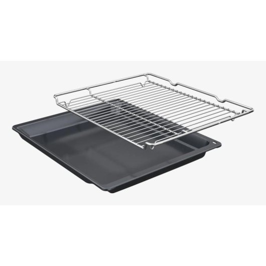 Horno Multifunción Bosch Serie 2 HBA510BR3 71L 60cm Limpieza Manual A 3D Hotair Negro Inox