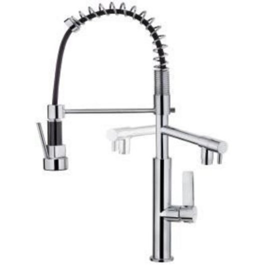 Grifo Teka Formentera TOP FOT 999 caño flexible retirable Stop cromo 54 cm