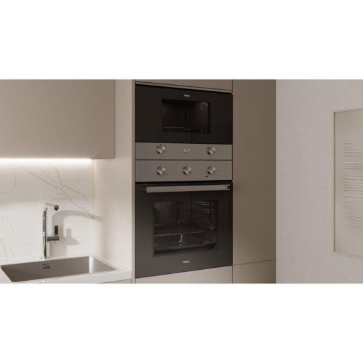 Forno Multifunções Teka NEO HSB 6150 SS Hidrolítico 70L 60cm A Controlo Táctil Inox Preto