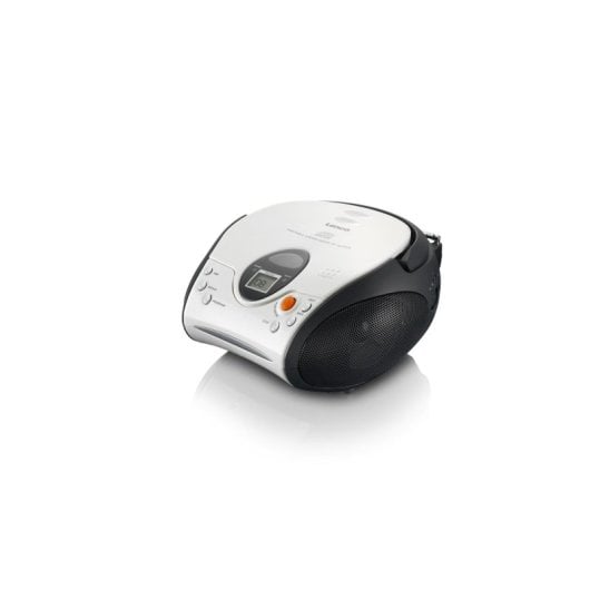 Lenco SCD-24 Rádio Portátil com FM 87,5-108MHz Preto/Branco
