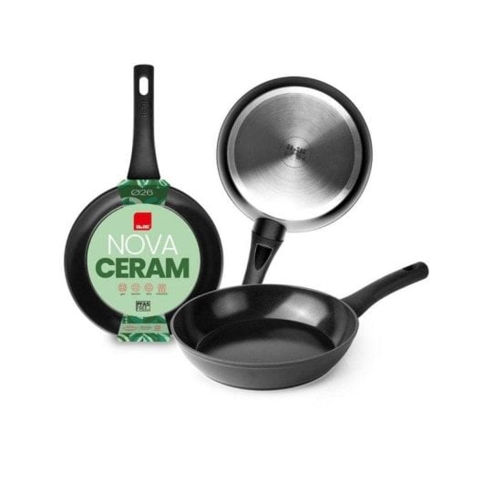 Sartén multiuso Ibili 497520 aluminio antiadherente compatible inducción/gas/vitro 20 cm negro