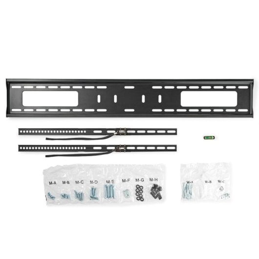 Soporte TV Nedis TVWM2070BK hasta 100", VESA 900x600, 75kg, Nivel Burbuja, Negro
