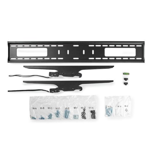 Support TV Nedis TVWM2170BK 75kg 100" Noir Inclinable 0-15°