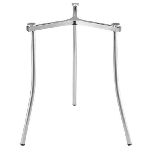 Vitrokitchen SP100 Support sol pour paellero 3 pieds hauteur réglable 700 mm acier argent