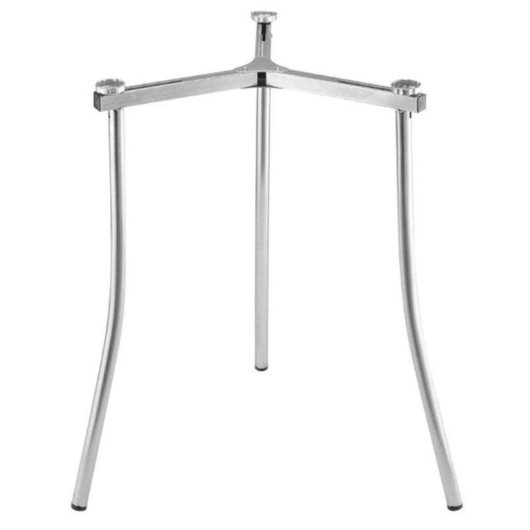 Vitrokitchen SP100 Support sol pour paellero 3 pieds hauteur réglable 700 mm acier argent