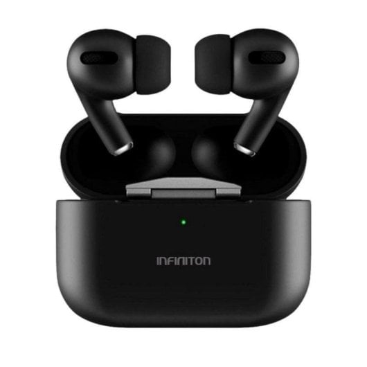 Auriculares Infiniton BE60 inalámbricos Bluetooth con Cancelación Activa de Ruido ANC y carga inalámbrica negros