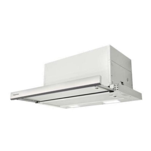 Campana extractora Mepamsa Máxima Extraíble Semintegrada 60cm LED Blanca