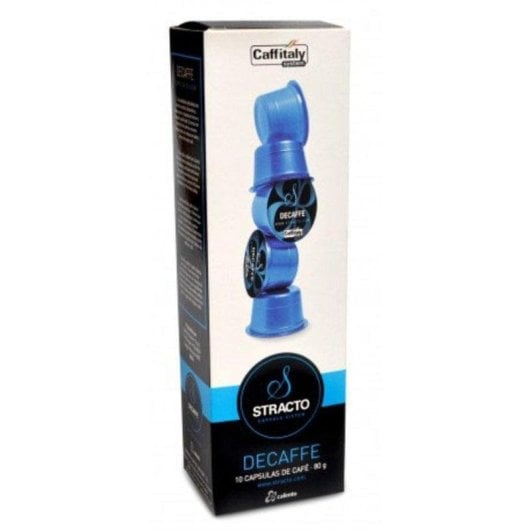 Cápsula de café Stracto Decaffe Caffitaly 100% Arábica descafeinado aroma intenso