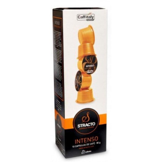 Cápsula de café Stracto Intenso Caffitaly Arábica cuerpo intenso 10 uds