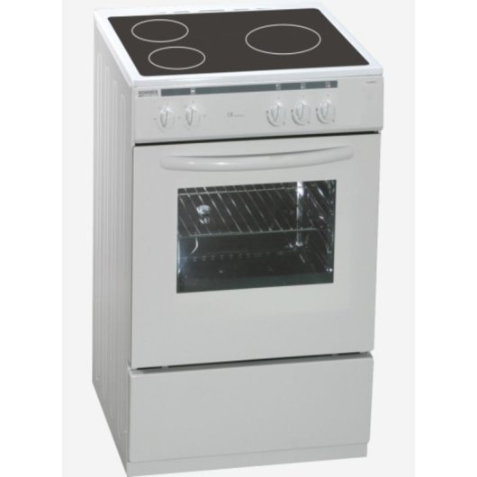 Cocina independiente Rommer CVH 51 Blanco 3 zonas horno eléctrico 52L 2000W