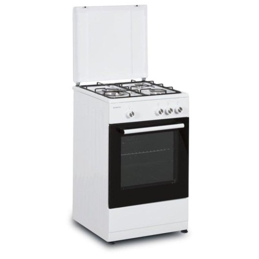 Cocina de gas Infiniton CC56BWC con Horno Funcíón Grill Blanca