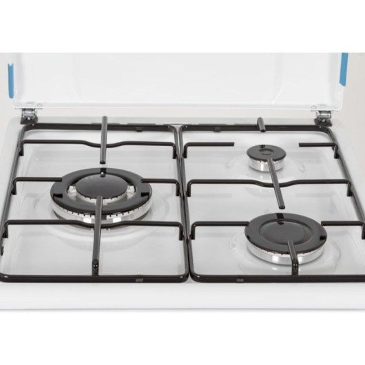 Cocina de gas Infiniton CC56BWC con Horno Funcíón Grill Blanca