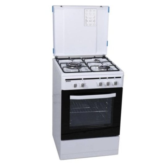 Cucina Indipendente Rommer ECH 352 FG 3 Zone Gas Nero Bianco Acciaio