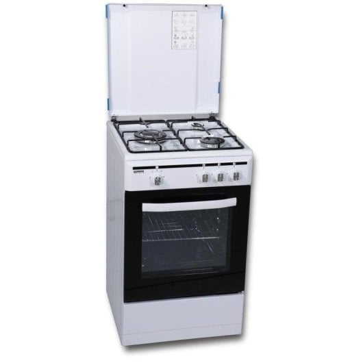 Cocina Rommer VCH-350 FG BUT 3 zonas gas butano horno 50L blanca
