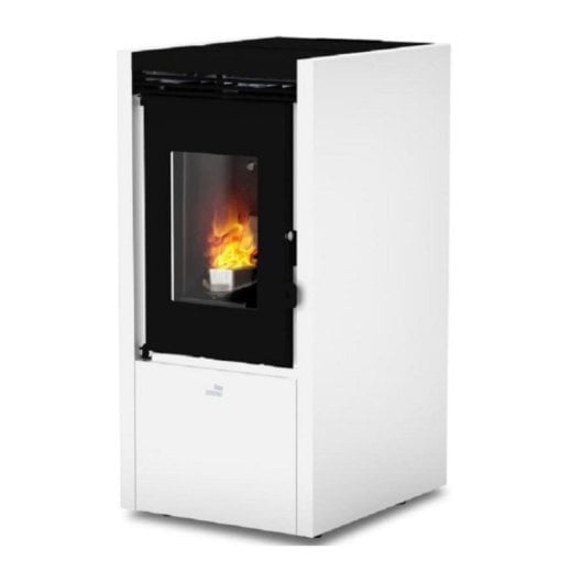 Estufa de pellets Cointra CESENA 6,9kW 54m² Blanco Estanca Fabricada en España
