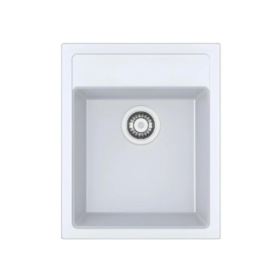 Lavabo Mepamsa CUBO 43.53 Sintek Blanc 1 Seno 414x514mm
