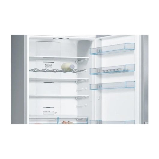 Frigorífico Bosch Combi Libre Instalación 203cm 438L D Inox Antihuellas Zona Fresca