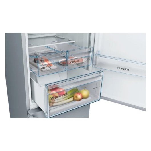 Frigorífico Bosch Combi Libre Instalación 203cm 438L D Inox Antihuellas Zona Fresca
