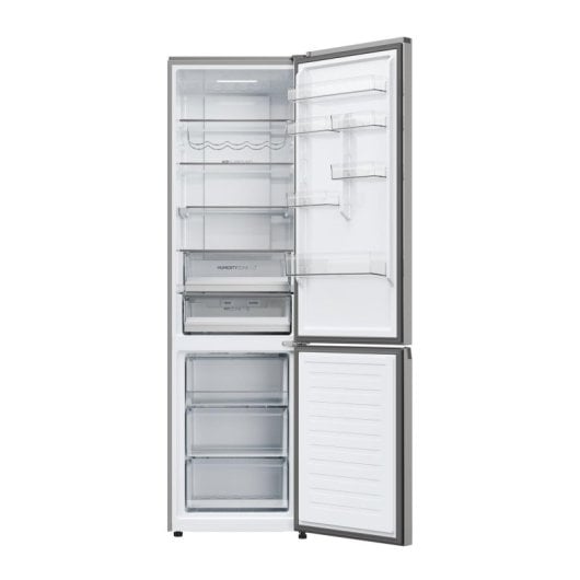 Frigorifique Haier Combi 2D 60 176cm 406L D Acier Inox Zone Fraîche