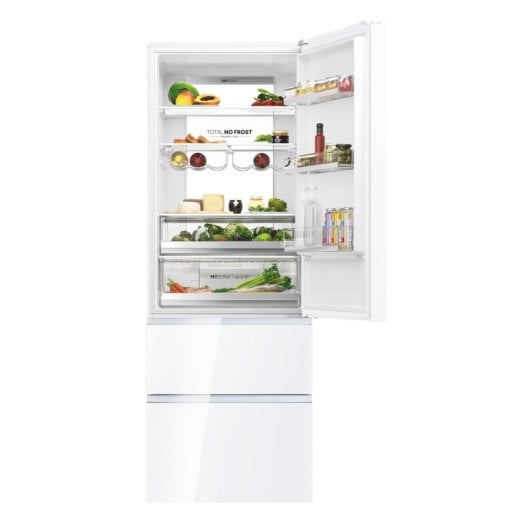 Frigorífico Haier Combi 3D 70 Series 7 70cm 483L D Platina Caixas Diretas Zona Fresca