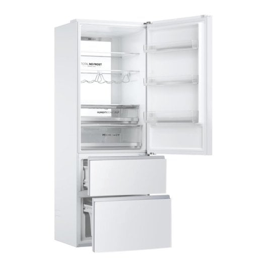 Frigorífico Haier Combi 3D 70 Series 7 70cm 483L D Platina Caixas Diretas Zona Fresca