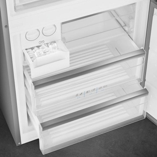 Frigorífico Smeg Combinado No Frost 192cm 481L E Inox LED Display Inverter Porta Reversível