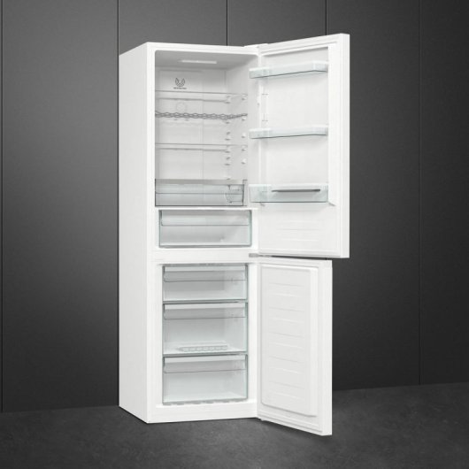 Frigorífico Smeg Combi No Frost 185cm 300L E Blanco Antiescarcha y Display LED