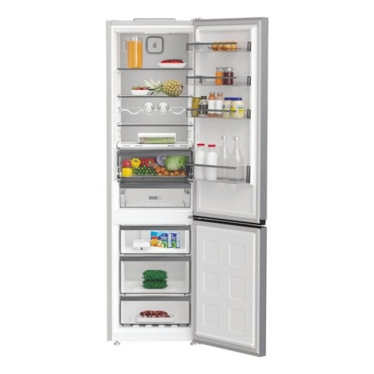 Frigorífico Whirlpool Combi No Frost 201cm 355L Clase C Inox Zen Inverter Dual No Frost