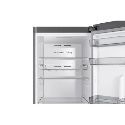 Frigorífico Samsung Vertical 185cm 387L Clase E Acero Inoxidable No Frost SpaceMax Metal Cooling