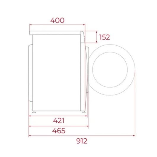 Lavadora Teka WMK 40740 7kg Carga Frontal 1400rpm A Blanca