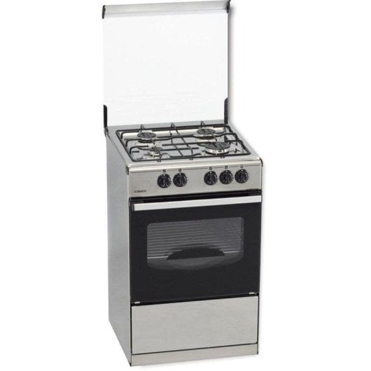 Cocina Rommer VC-4 INOX 4 zonas gas acero inoxidable horno 60L
