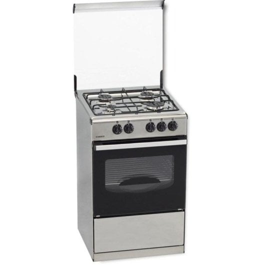 Cocina Rommer VC-4 INOX 4 zonas gas acero inoxidable horno 60L