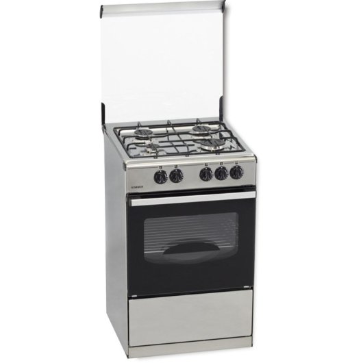 Cocina Rommer VC-4 INOX 4 zonas gas acero inoxidable horno 60L