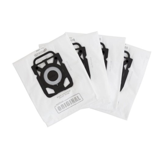 Saco do pó Nilfisk 107407940 Original 4 Unidades + Pré-filtro Elite King Extreme