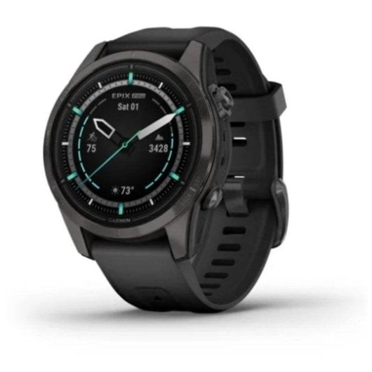 Garmin epix Pro Gen 2 GPS NFC 42mm AMOLED Gris Carbone Sapphire Noir L SpO2 Pulsomètre