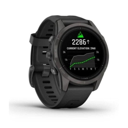 Garmin epix Pro Gen 2 GPS NFC 42mm AMOLED Gris Carbone Sapphire Noir L SpO2 Pulsomètre