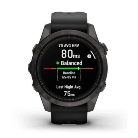 Garmin epix Pro Gen 2 GPS NFC 42mm AMOLED Gris Carbone Sapphire Noir L SpO2 Pulsomètre