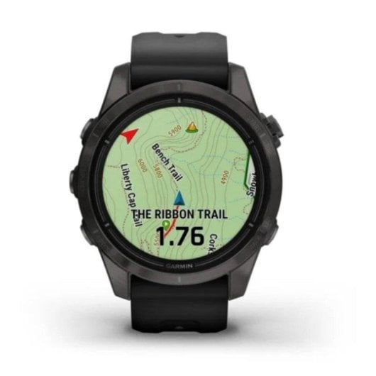 Garmin epix Pro Gen 2 GPS NFC 42mm AMOLED Gris Carbone Sapphire Noir L SpO2 Pulsomètre