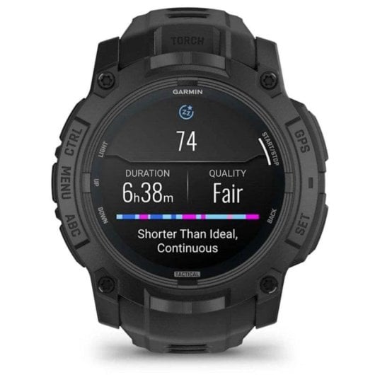 Garmin Instinct 3 Tactical Edition GPS Bluetooth 50mm AMOLED Schwarz Einheitsgröße Wasserdicht 10ATM SpO2 Herzfrequenz Schlafmonitor