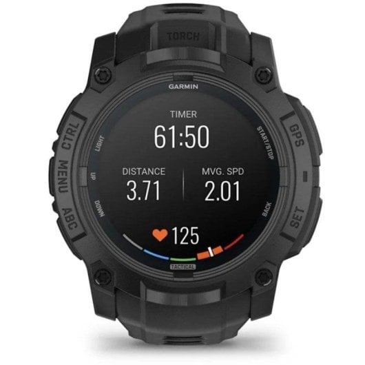Garmin Instinct 3 Tactical Edition GPS Bluetooth 50mm AMOLED Schwarz Einheitsgröße Wasserdicht 10ATM SpO2 Herzfrequenz Schlafmonitor