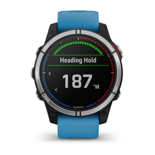 Smartwatch Garmin quatix 7 GPS Wifi Pantalla táctil Azul, banda silicona talla única