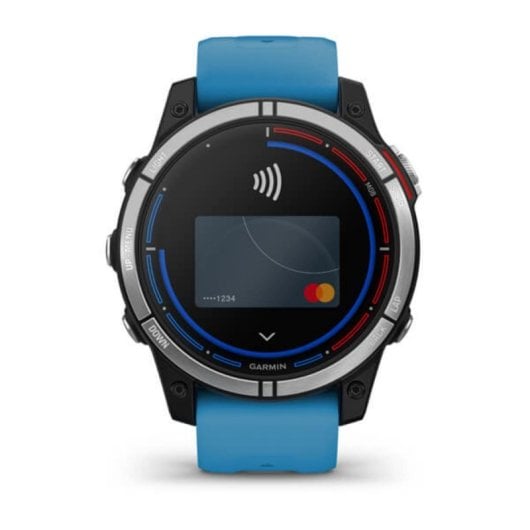 Smartwatch Garmin quatix 7 GPS Wifi Pantalla táctil Azul, banda silicona talla única