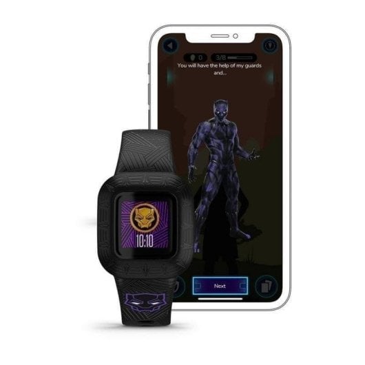 Garmin vivofit jr.3 Rastreador de Atividade Infantil, Ecrã MIP, Resistente à Água, Silicone, Preto