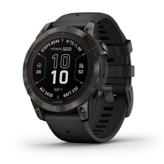 Garmin fēnix 7S Pro GPS WiFi 42mm MIP Noir M Étanchéité 10ATM Pulsomètre SpO2