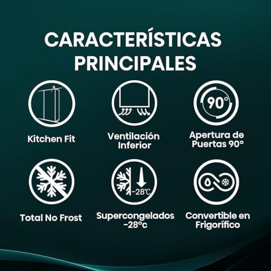 Congelador Hisense FT3K310SEWE 312L Bottom Vent Door 90º Kitchen Fit No Frost E Blanco