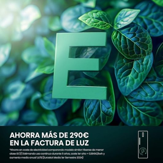 Congelador Hisense FT3K310SEWE 312L Bottom Vent Door 90º Kitchen Fit No Frost E Blanco