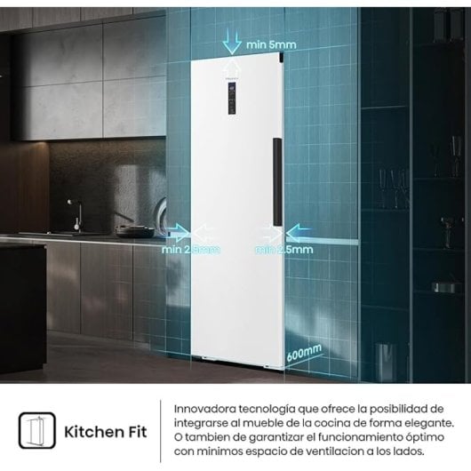Congelador Hisense FT3K310SEWE 312L Bottom Vent Door 90º Kitchen Fit No Frost E Blanco