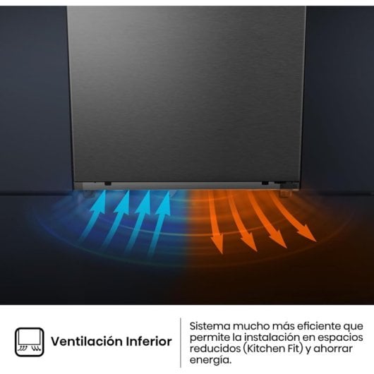 Congelador Hisense FT3K310SAIE 312L Kitchen Fit Metal-Tech Cooling E Inox